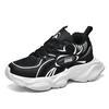 Dad Shoes Lightweight 2025 New Couple Shoes Middle School Students Breathable Mesh Surface Increased Black and White Casual Sports Style