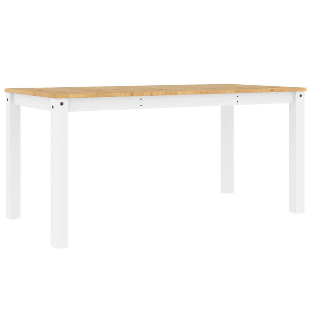 5 Piece Dining Set PANAMA White Solid Pine Wood