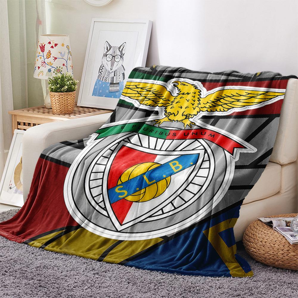 S.L. Benfica POSTER FlAannel Blanket, High Quality Comfortable for All Seasons, Home Decor, Warmth and Comfort