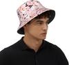Cute Halloween Ghost Bucket Hat Fashion Beach Sun Wide Brim Cap Outdoor Fisherman Hats For Women Men