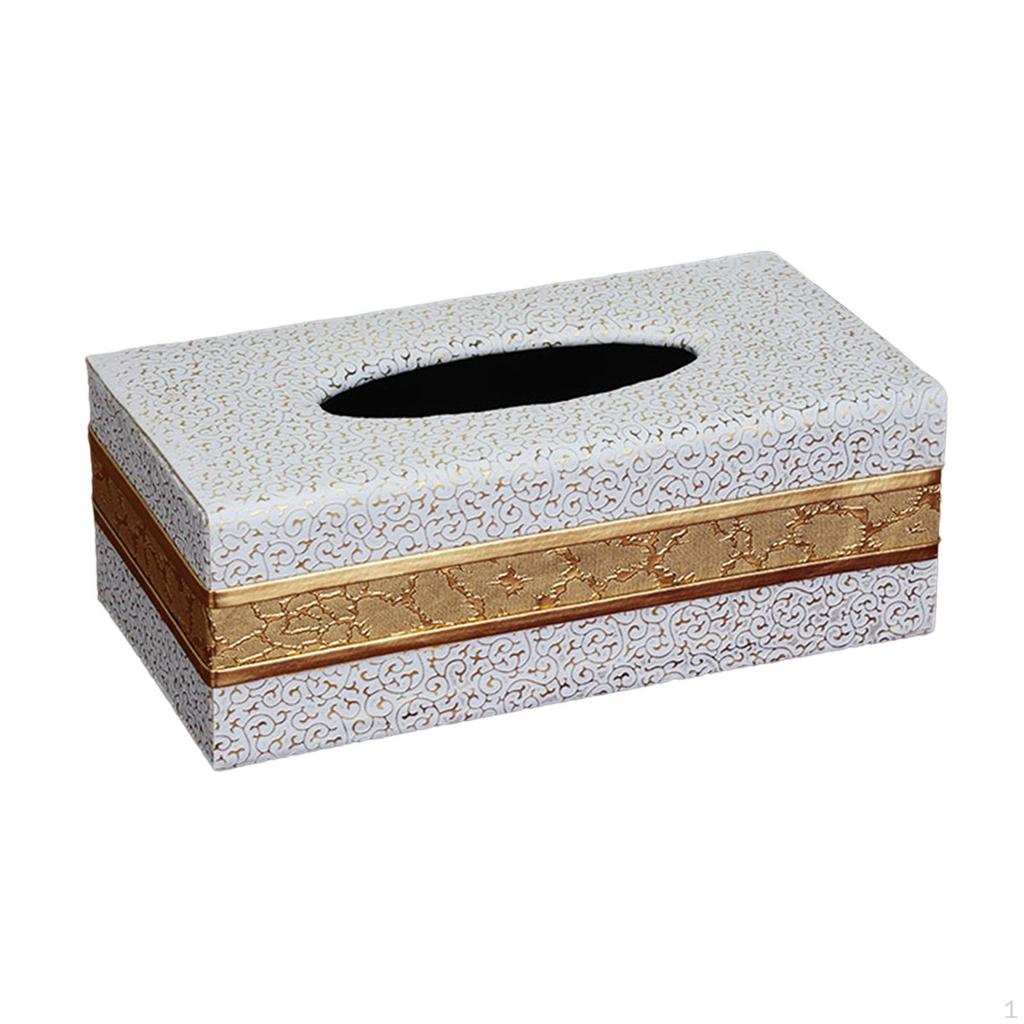 Modern PU Tissue Box Holder Orgnizer Rectngulr