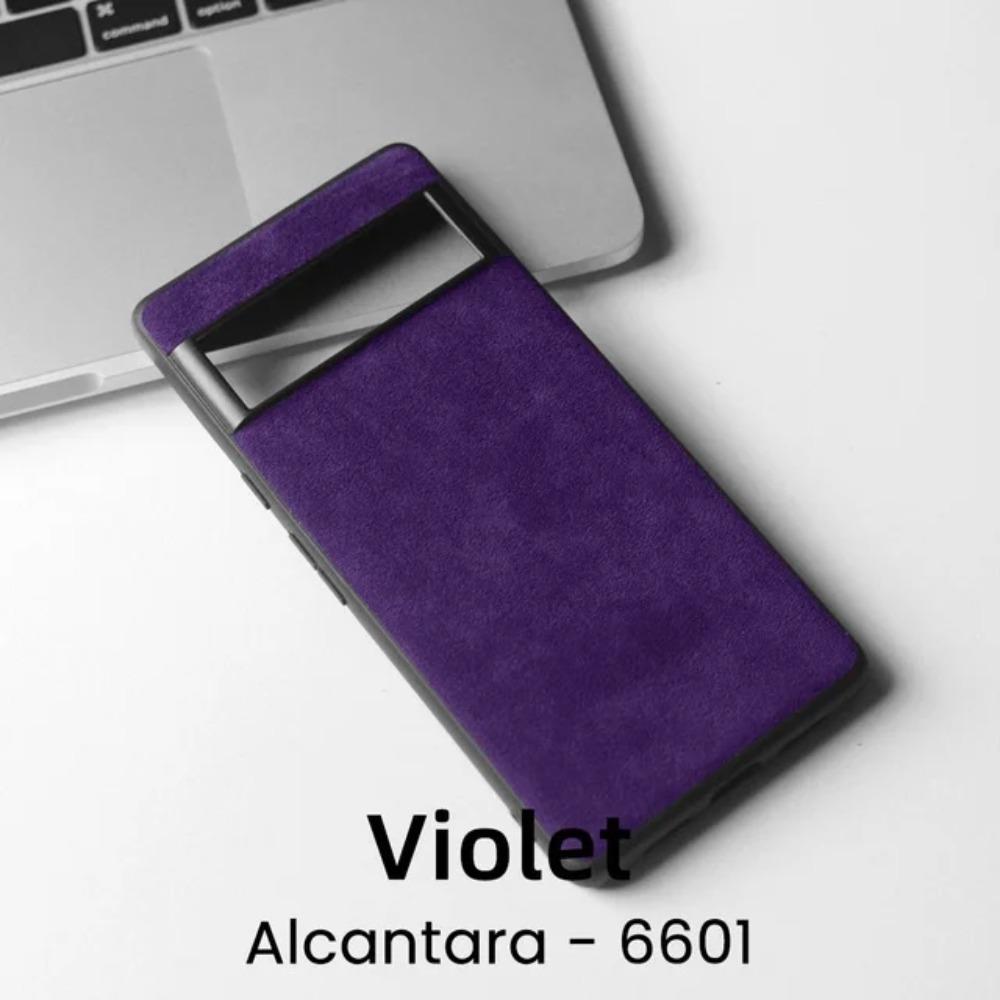 Alcantara Hülle für Google Pixel 10 Pro XL 5G 9 Pro 9A 8 8A 7A 7 6A 6 Pixel Fold Natürliches Wildleder Leder + Weiche Kante + PC Harte Abdeckung