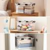 Plastic Storage Box with Lid and Transparent Organizer Lidded for Closet