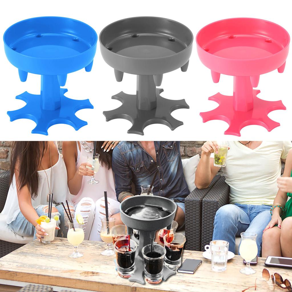 Dávkovač na 6 skleniček, nalévač, držák, otočný stojan na červené víno, nápojové sklo pro domácí párty, bar