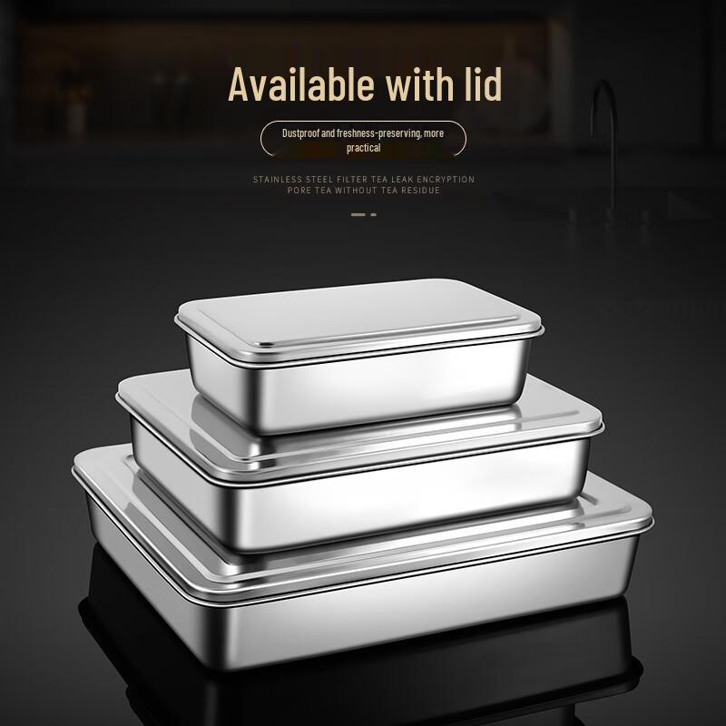 Stainless Steel Rectangular Serving Tray