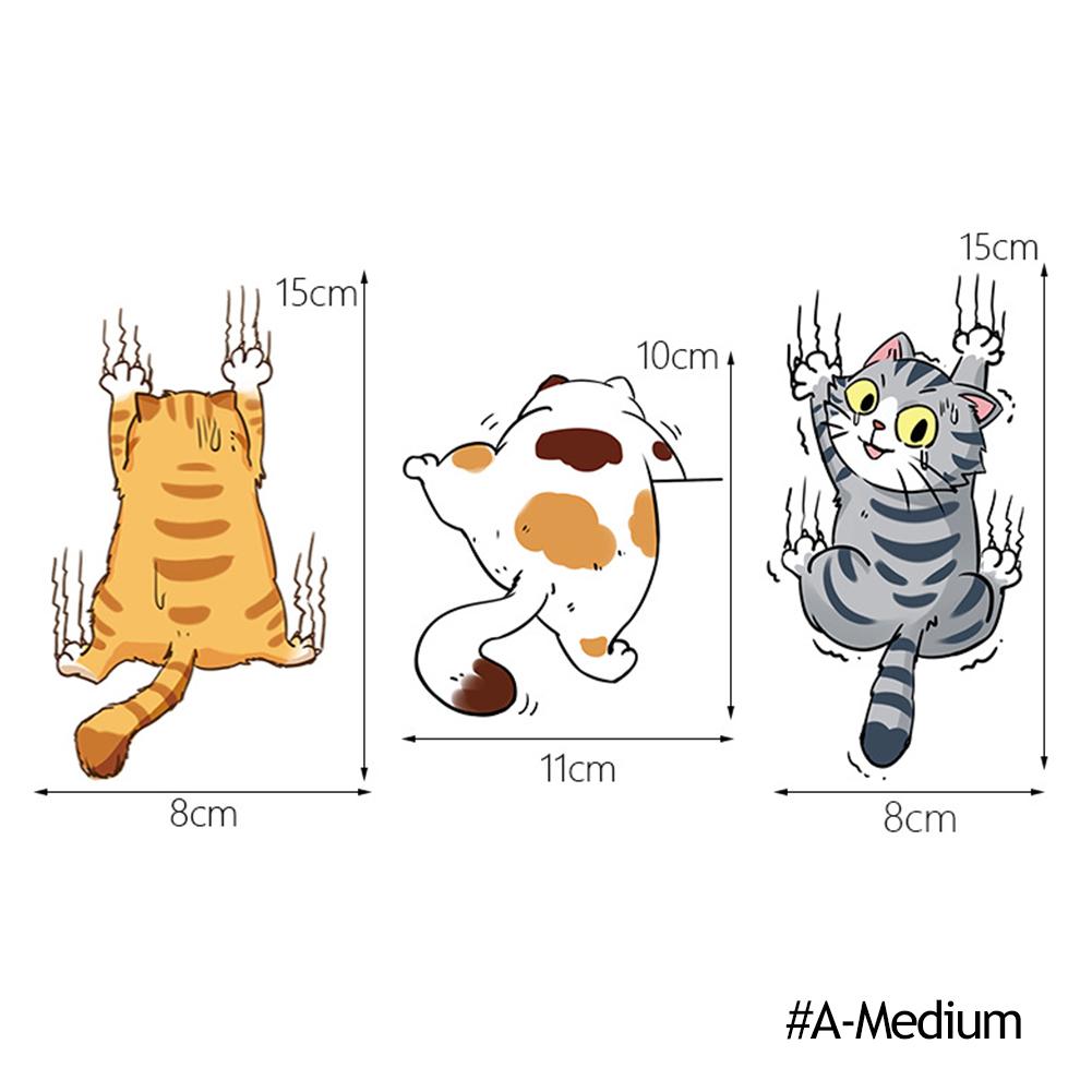 Neue Klettern Katzen Auto Aufkleber Lustige Tier Styling Wasserdicht Aufkleber Dekoration Auto Körper Hause Fenster Kreative Aufkleber