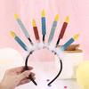Cute Candle Headband Party for Birthday Favors Decor Gifts Kids