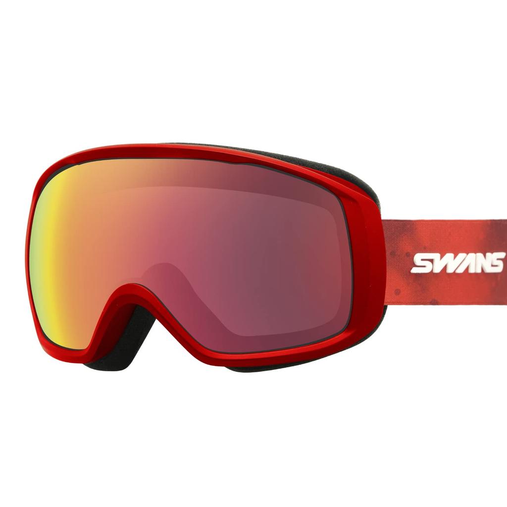 SWANS Snow Goggles GLR Red Mirror X Gray Glasses Compatible Ski Snowboard Free Size 200-MDHS