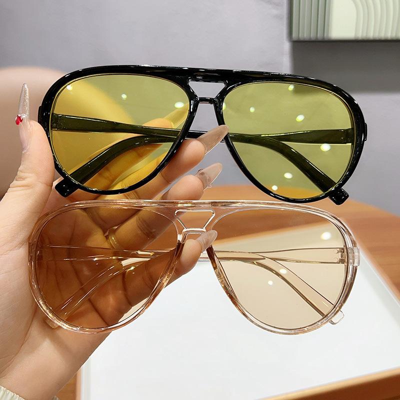 Fashion Women Large Frame Toad Mirror Classic Sunglasses Driving Street Photography Sun Glasses Men Glasses Uv