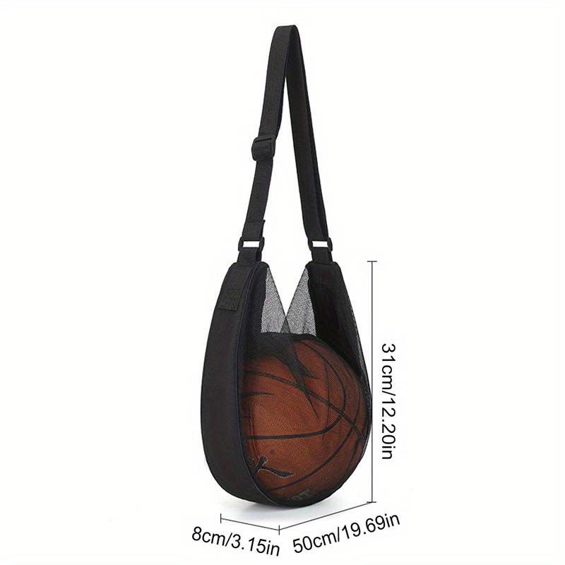 Nastavitelná síťovaná taška přes rameno Přenosný fotbalový úložný batoh Outdoorový basketbalový volejbal Multifunkční úložné tašky na míče