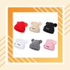 Gorro Liso para Bebé Lindo Gorro de Punto con Orejeras para Niños Gorros de Ganchillo para Niños Gorro de Invierno para Niños