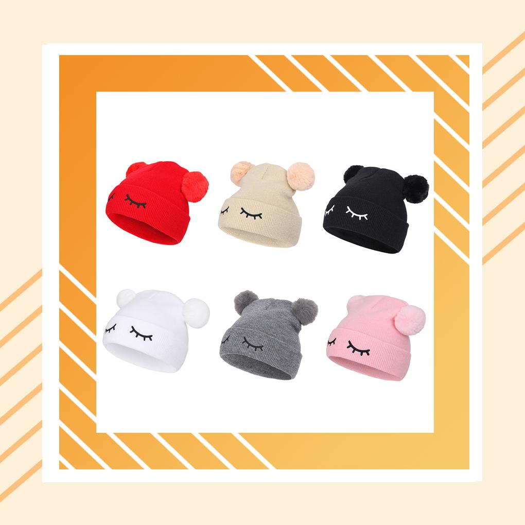 Gorro Liso para Bebé Lindo Gorro de Punto con Orejeras para Niños Gorros de Ganchillo para Niños Gorro de Invierno para Niños