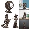 Witch Pentacle Statue Figurines Woman Decorative Sculptures for Hotel Bar Decoration