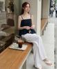 Keulleiseu Smoke Tube Top Sleeveless Blouse_Black