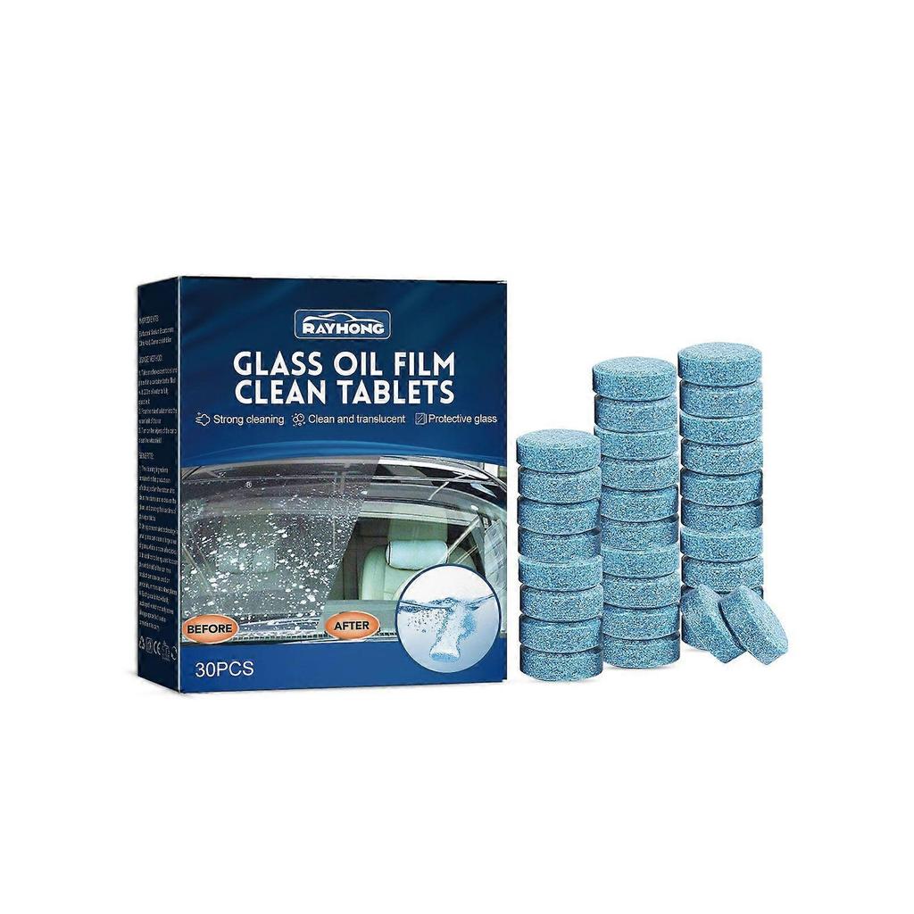 Glass Oil Film Clean Tablets, Car Windshield Deoiling Rain Defog Efferving Tablets