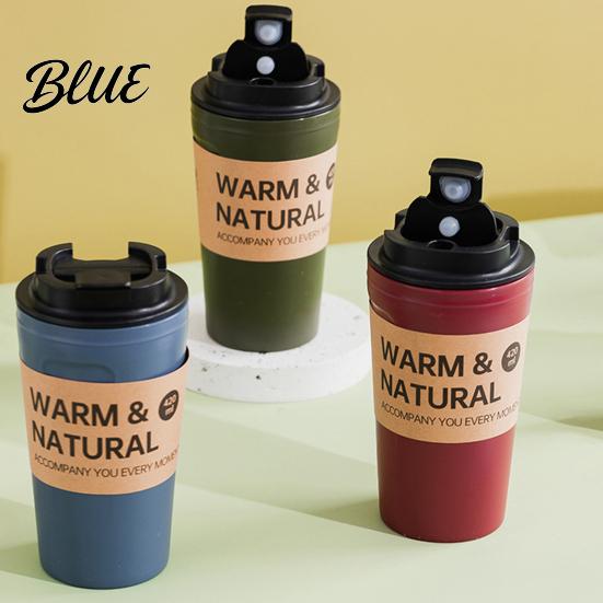 Water Bottle 420ml Coffee Mug Capacity Plastic Grade Large Cup Food Juice Anti-slip with Dust-proof