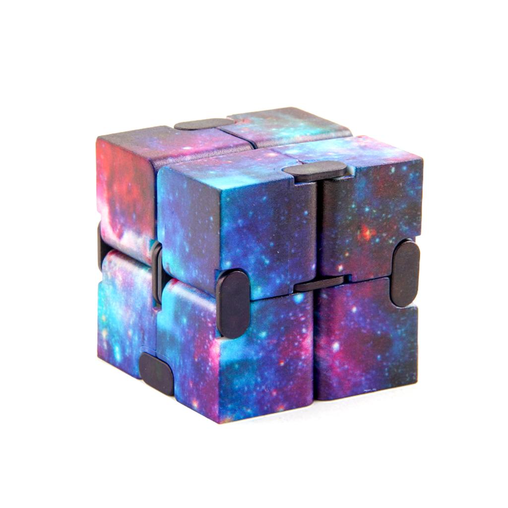 Starry Sky Infinity Stress Relief Cube Fidget Toy for Kids Adults Relieve Stress Hand Game Maze Toys Decompression Fidget