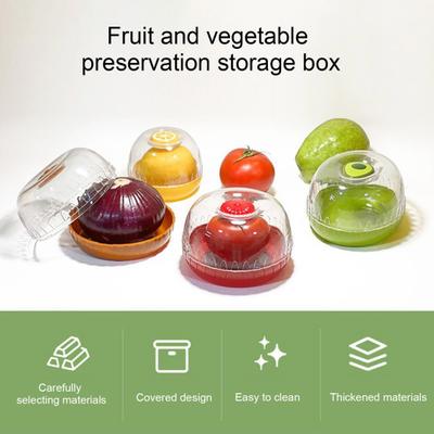 Avocado Saver Holder Food Crisper Storage Box BPA Free Transparent Lid Design Easy To Clean Reusable Fruit Keeper Storage Container