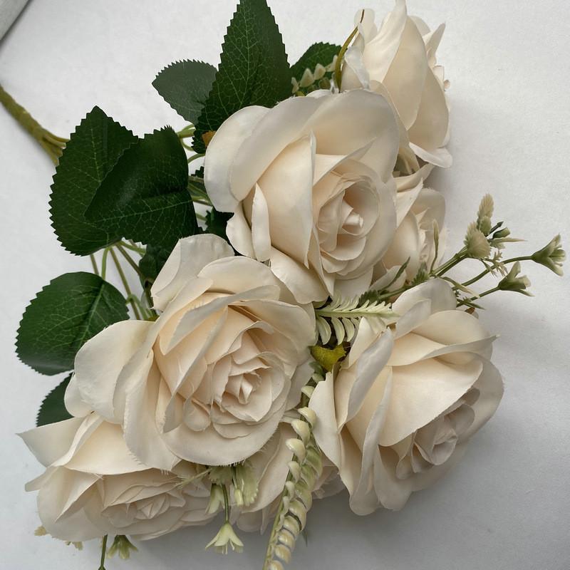 Artificial Rose Flower Greenery For Home Interior And Party Decoration Applications
