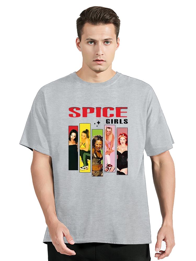 New Spice Girls Women's Unisex T-shirt Fashion Movie Art Cartoon Character Graphic T Shirt Clothing Oversized Tops Tees