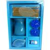 Complete Blue Aromatherapy Set with Ceramic Burner and Incense Sticks