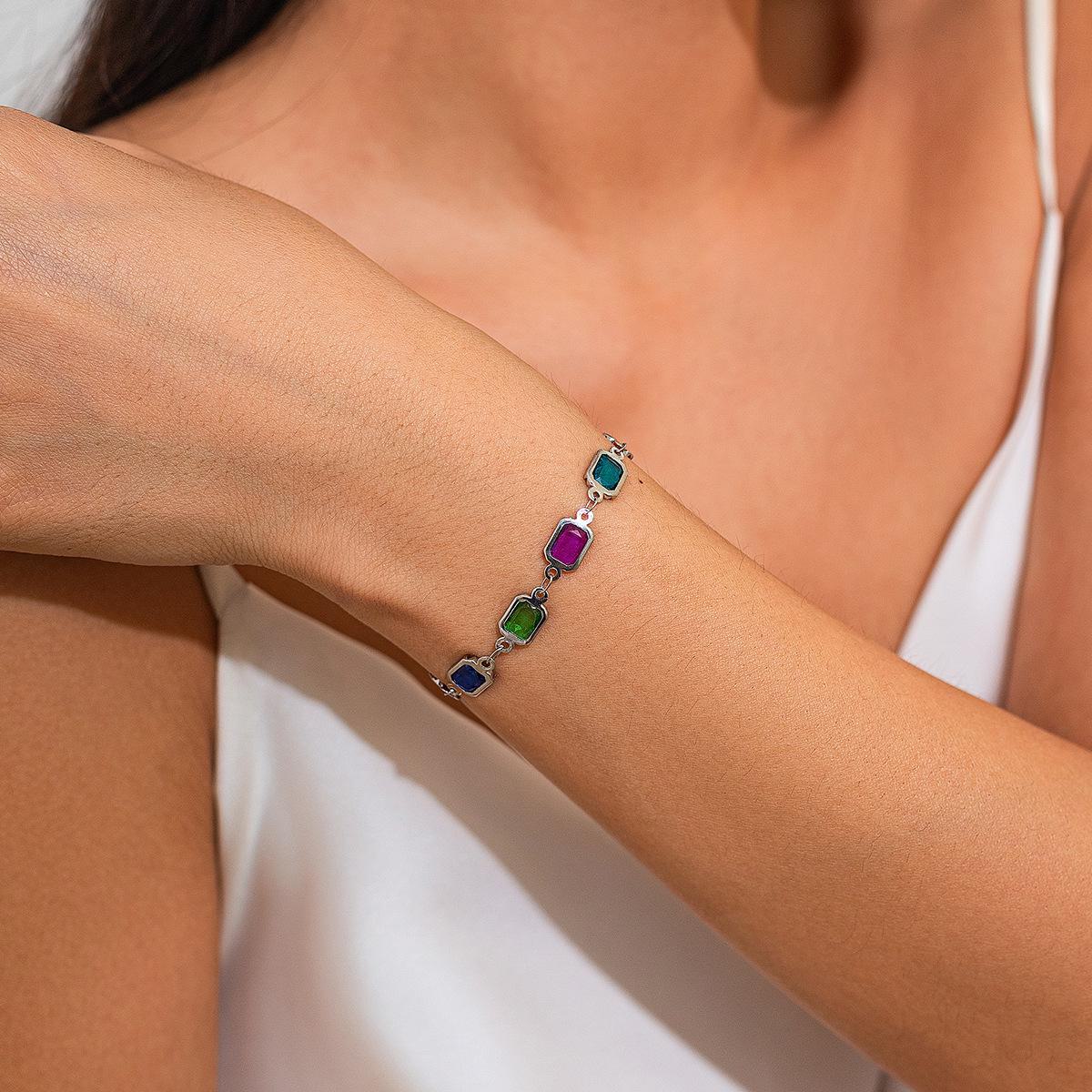 

Высококачественное ожерелье с подвеской из цветного хрусталя и бриллиантов ручной работы