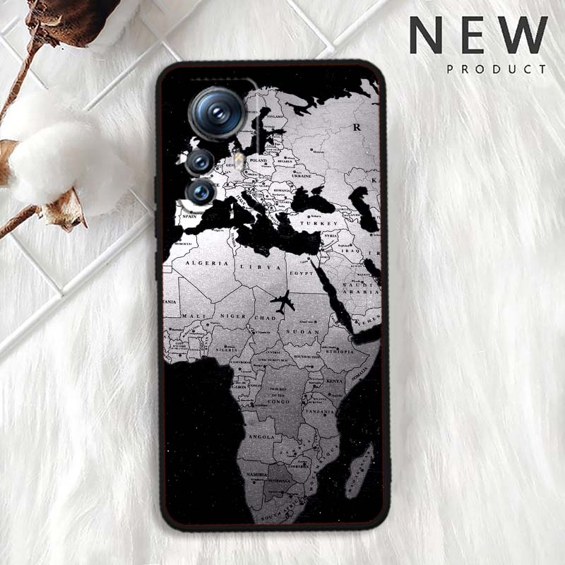 Fashion airplane pattern Phone Case For Xiaomi Mi 15 14 13 13T 12 12T 12S 11 11i 11T Pro Ultra Lite 5G Black Soft