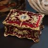 Retro Metal Crafts European Style Jewelry Box Creative High-end Ring Necklace Small Storage Box Gift