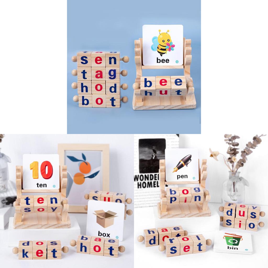 Wooden Alphabet Puzzle Toy For Babies Early Education Word Building Kids Learning
