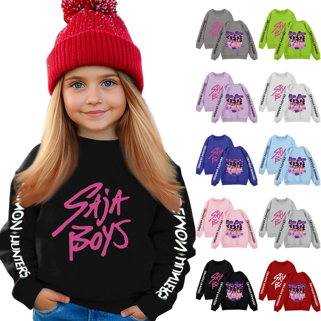 Kids Sweatshirt Boys Girls Crewneck Sports Sweatshirt Casual Pullover Sweatshirt Sports Shirt