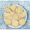 Sports Ball Baking Cutter Non-Toxic Easy Demold Rugby Tennis Football Shaped Mold for Kids Baking Class Activity