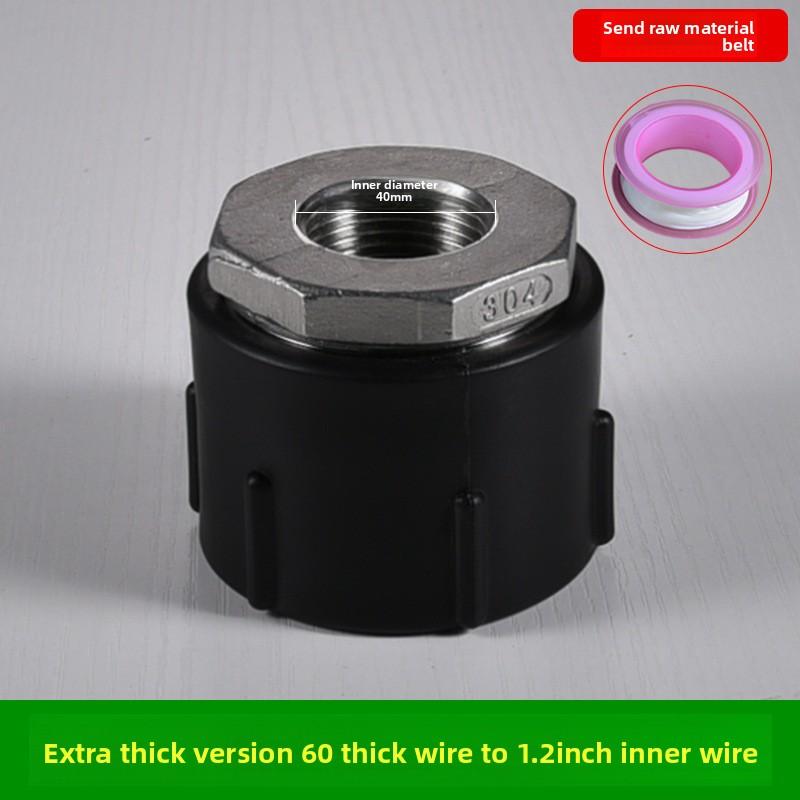 IBC Tank Tap Adapter S60X6 Coarse Thread Garden Quick Connect Faucet Alloy Tank Tap 1/2'' 3/4'' 1000 Liter Ibc Tank ValveFitting