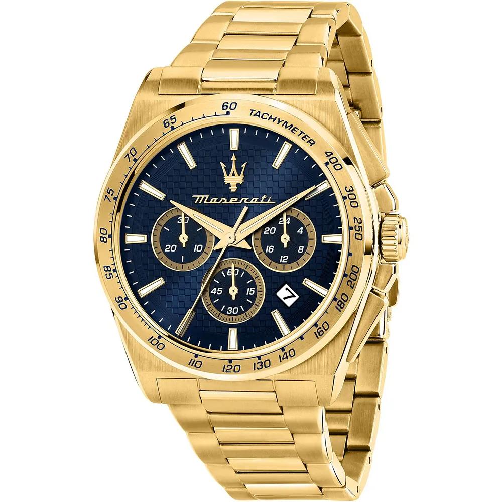 Maserati Velocità Chrono Blue Gold Stainless Steel Men s Quartz Chronograph with Date R8873652002 синий