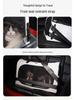 Portable Foldable Pet Carrier for Two Cats with Breathable Design and Large Capacity