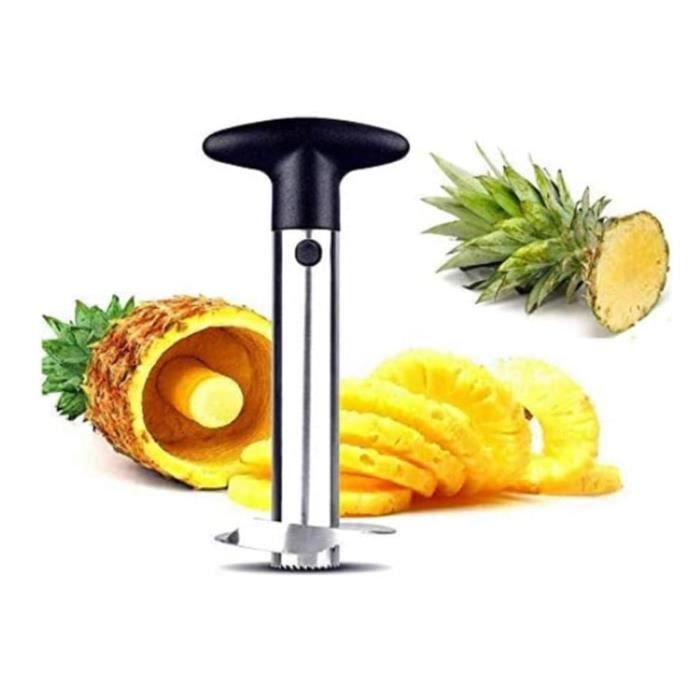 Pineapple Cutter - Stainless Steel - Plastic Handle - Silver - 1 Piece