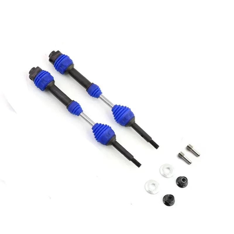 4 Pcs/2pcs Rear Drive Shaft Steel Driveshaft CVD for 1/10 Trxs Slash Rustler Hoss Stampede VXL 4X4 RC Car