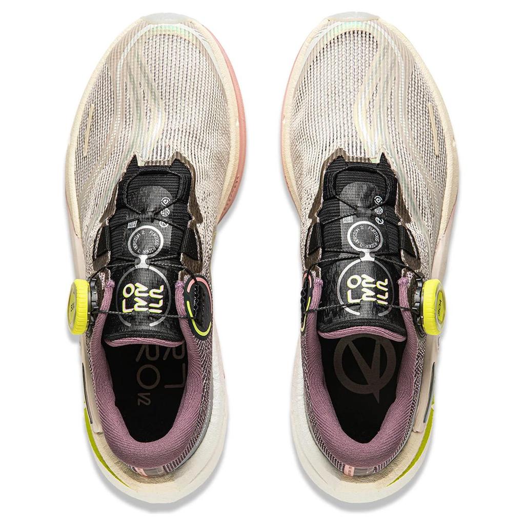 New LiNing Furious Rider 7.0 PRO V2 Cushioning, Breathable, Lightweight, Rebound Low Top Running Shoes Women's Gray Purple ARZU002-12