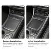 Carbon Fiber ABS Suede Gear Shift Panel Trim Cover for Mercedes A Class W176 CLA C177 GLA X156 2013-2018