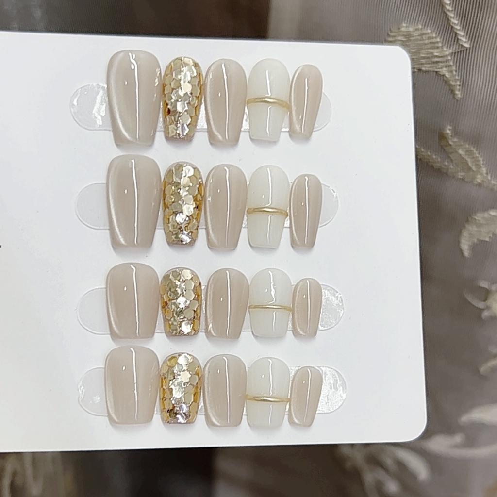 Pure Hand-made Phototherapy Wears Nail-eye Milk Fufu Finished Product Using Nail Art Patch