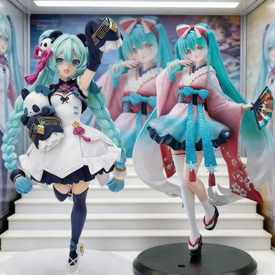 Hatsune Miku Desktop Cute Action Figure 25cm New Tokyo Series Kimono Anime Figurine Kawaii Girl Model Toy Durable Gift