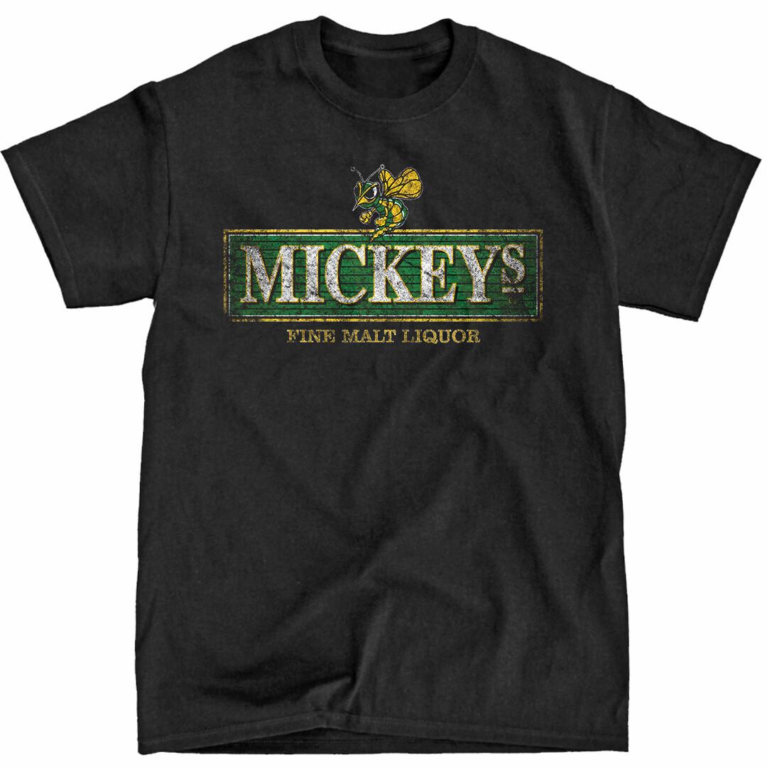 Mickeys Beer 40 Malt Liquor Black T-Shirt S