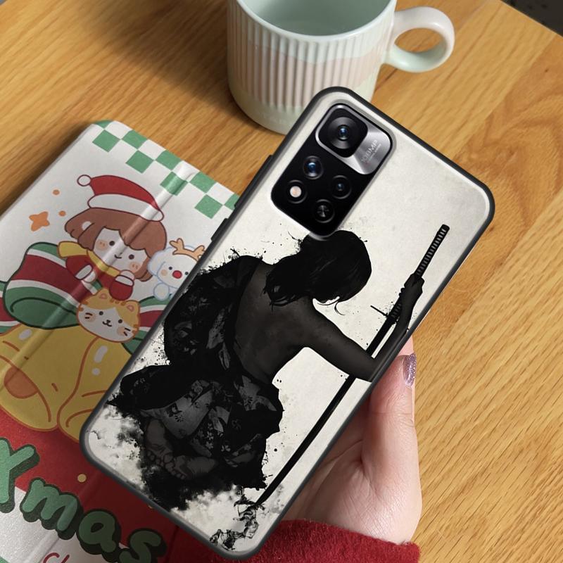 Japanese Samurai Ninja Case For Xiaomi Redmi Note 14 13 12 11 10 9 15 Pro Plus Redmi 15C 13 10C 12C 13C 14C 15 Cover