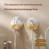 1/2Pcs Cable Rack Chicken Duck Shape Cable Holder Strong Load Bearing Data Cable Storage Hook Wall Mounted Space Saving Rack