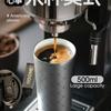 Insulated Coffee Mug with Ceramic Coating Travel Mug with Leak-proof Straw Lid Vacuum Double-wall Tumbler Thermal Cup Keep Cold
