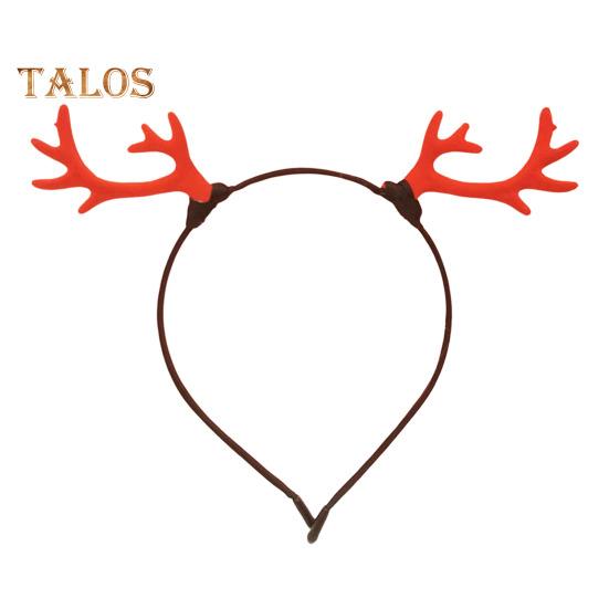 Realistic Deer Antlers Headband Adults Kids Soft Fabric Durable Construction Reindeer Design Christmas Hair Hoop