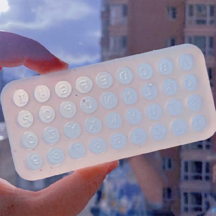 Letter Number Silicone Mold Handmade Ornament Mold for Valentines Day Gift