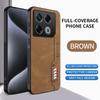 For infinix Note 40 pro 5G Case Luxury Frosted Leather Fashion Design Shockproof For infinix Note 40 pro Back Hard Funda Cover