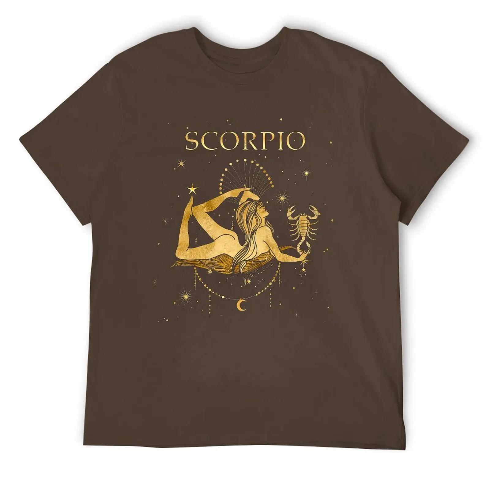 

Созвездие Скорпиона Двенадцать (12) Футболка с круглым вырезом Move Tshirt Creative Humor Graphic Home Европейский размер S