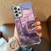 Retro Japanese Sakura Train Soft Phone Case For Samsung A17 A27 A07 A37 A57 A16 A56 A15 A55 A14 A54 A13 A53 A26 A36 A25 A35 A24