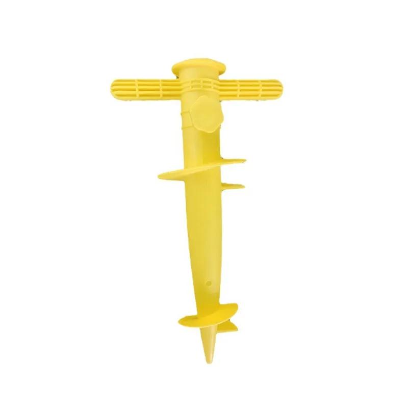 1PC Umbrella Base Adjustable Plastic Sun Beach Patio Sand Ground Fixing Tools Anchor Stand Spike Auger Keep Holder Garden Access